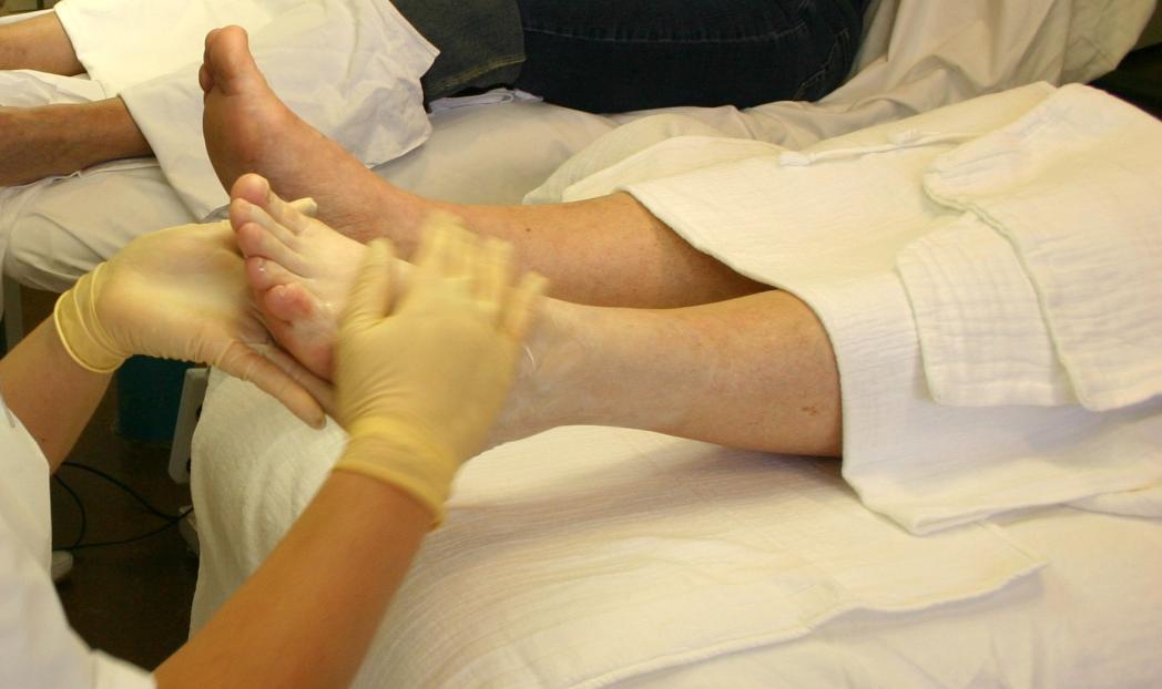 Massage van de voet