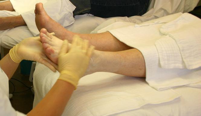 Massage van de voet